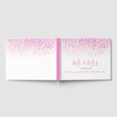 Livre D'or Dot art cascade personnalisé rose violet gris mari (Complet)