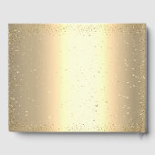 Livre D'or Dots Confetti Or, Robe Bourgogne Quinceañera (Verso)