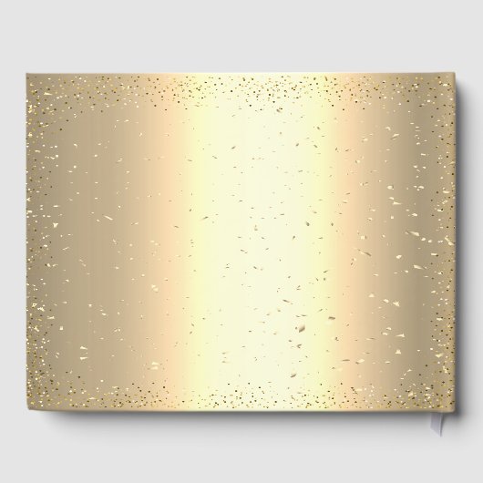 Livre D'or Dots Confetti Or, Robe Bourgogne Quinceañera (Verso)
