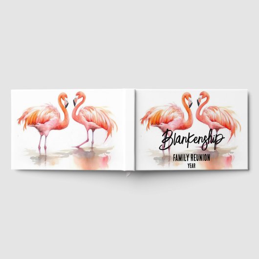 Livre D'or Double Flamant rose Famille Réunion (Complet)
