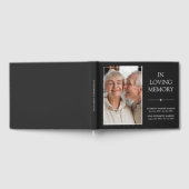 Livre D'or Double Mémorial gris foncé en mémoire d'amour (Complet)
