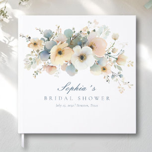 Livre D'or Douce Élégance Fleurie pour une Baby Shower de Mar