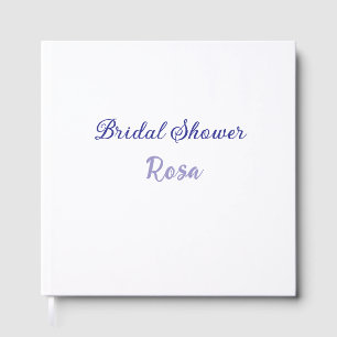 Livre D'or Douce pluie de mariage violet ajouter nom date élé