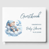 Livre D'or Douche bébé bébé ours endormi mou (Recto)