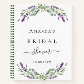 Livre d'or douche nuptiale lavande eucalyptus (Devant)