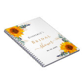 Livre d'or douche nuptiale tournesol eucalyptus (Côté Droit)