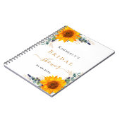 Livre d'or douche nuptiale tournesol eucalyptus (Côté gauche)