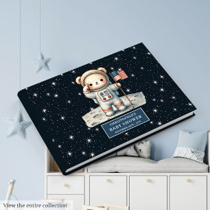 Livre D'or Doux Teddy Bear Astronaut Baby shower garçon