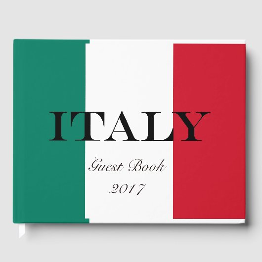 Livre D'or Drapeau italien Italia Il Tricolore (Recto)
