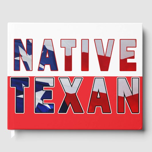 Livre D'or Drapeau texan natif (Recto)