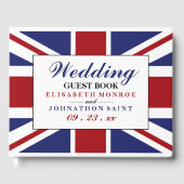 Livre D'or Drapeau Union Jack Mariage britannique (Recto)
