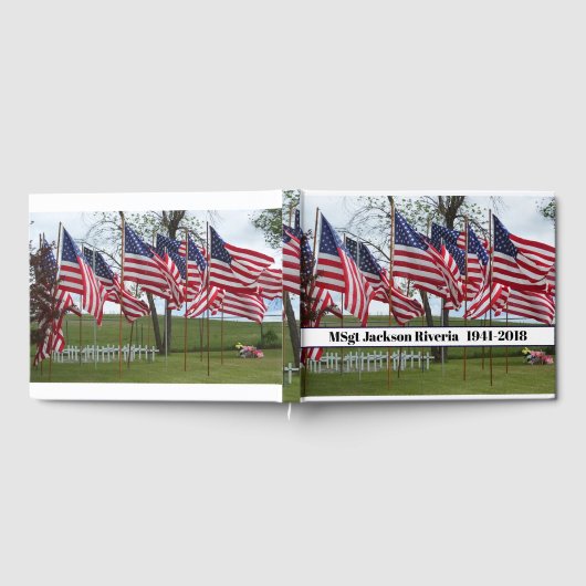 Livre D'or Drapeaux et croix Mémorial militaire (Complet)