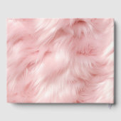 Livre D'or Dreamy Blush Rose Animal Mariage de fourrure (Verso)