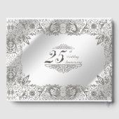 Livre d'or du 25e anniversaire du Mariage Argent (Verso)