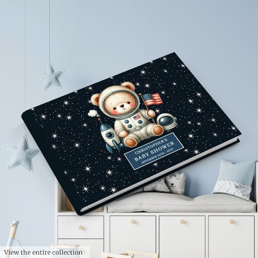 Livre d'or du Baby shower de l'astronaute Teddy Be