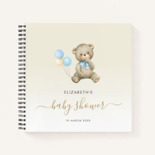 livre d'or du baby shower de script élégant