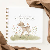 Livre d'or du Baby shower forestier Woodland