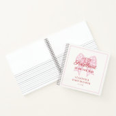 Livre d'or du Baby shower Pink Bow (Intérieur)