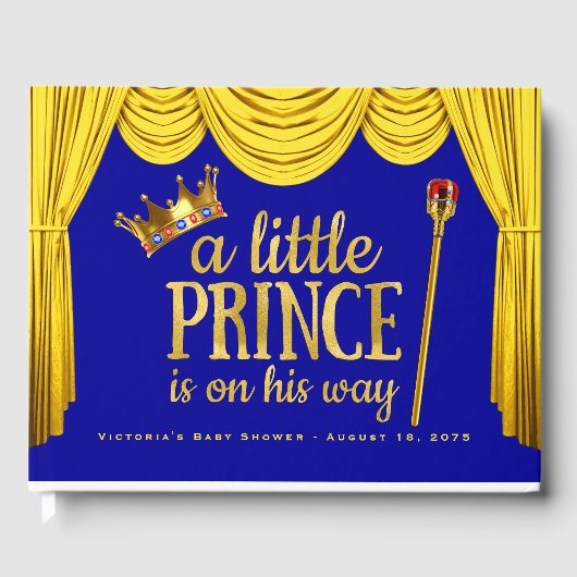 Livre d'or du Baby shower Royal Prince (Recto)