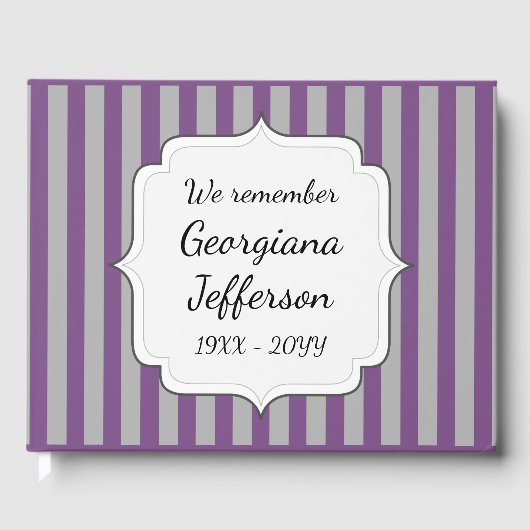 Livre d'or du funéraire (Recto)