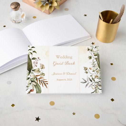 Livre d'or du Mariage botanique (Recto ouvert)