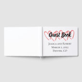 Livre d'or du mariage de design cardiaque (Complet)