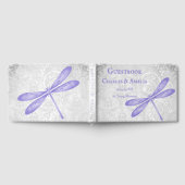 Livre d'or du Mariage de libellules violettes (Complet)