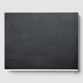 Livre d'or du mariage de tableau de bord à fleurs (Verso)