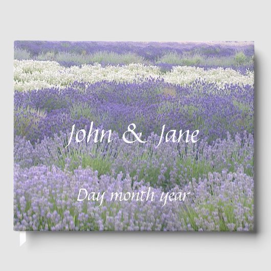 Livre d'or du Mariage de terrain Lavender (Recto)