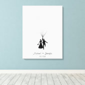 Livre d'or du mariage Fingerprint Balloon (Insitu (Plancher de Bois))