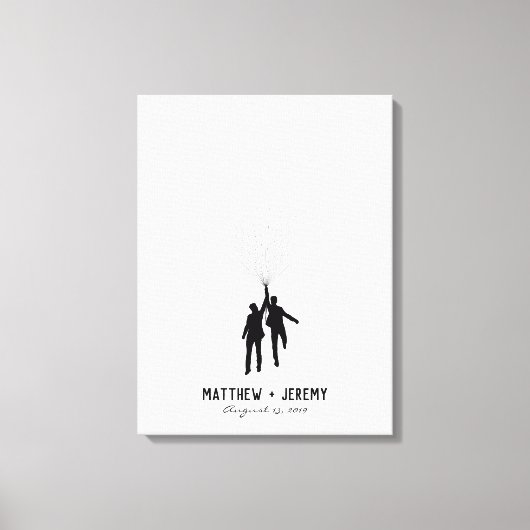 Livre d'or du mariage Fingerprint Balloon (Recto)