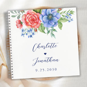 Livre d'or du Mariage patriotique bleu bleu rouge