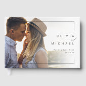Livre d'or du mariage photo moderne chic et minima (Recto)