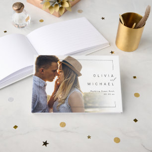 Livre d'or du mariage photo moderne chic et minima