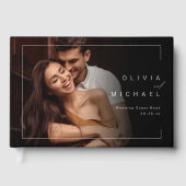 Livre d'or du mariage photo moderne chic et minima (Recto)