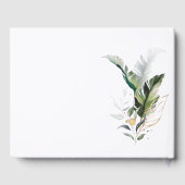 Livre d'or du Mariage Tropical Foliage Gold (Verso)