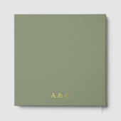 Livre d'or du mariage vert Sage (Verso)