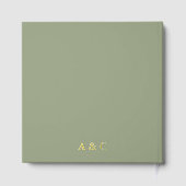 Livre d'or du mariage vert Sage (Verso)