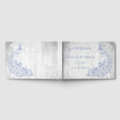 Livre d'or du Mariage Vin Peacock bleu clair (Complet)