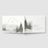 Livre D'or Dusky Winter Snow Mountain Mariage paysage (Complet)