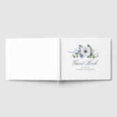 Livre D'or Dusty Blue Floral Mariage (Complet)