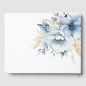 Livre D'or Dusty Blue Floral SPring Bloom Mariage (Verso)