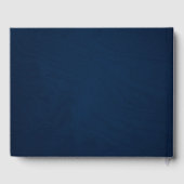 Livre D'or Dusty Blue Navy Champagne Mariage d'ivoire (Verso)