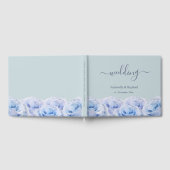 Livre D'or Dusty Blue Roses Sage Green Mariage élégant (Complet)