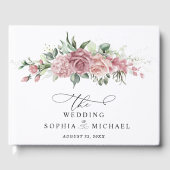Livre D'or Dusty Pink Floral Wedding (Recto)