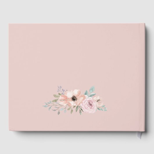 Livre D'or Dusty Rose Florals Mariage (Verso)