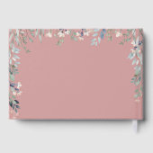 Livre D'or Dusty Rose rose Floral Fleurs sauvages Cascade Mar (Verso)