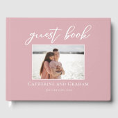 Livre D'or Dusty Rose rose Mariage Couple Photo (Recto)