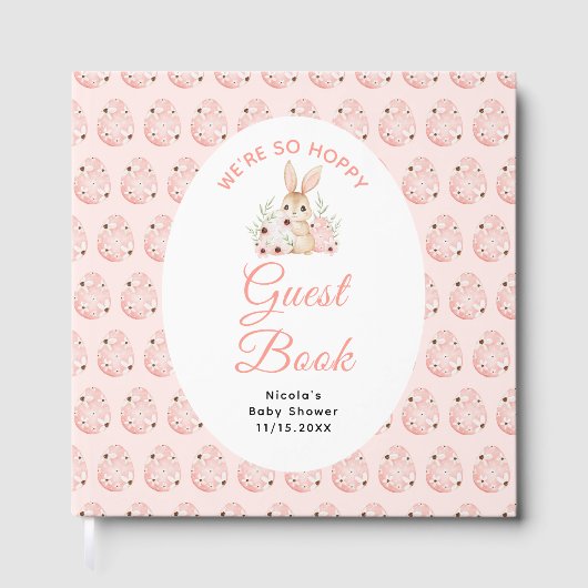 Livre D'or Easter Bunny Baby Shower (Recto)