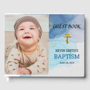 Livre D'or Eaux vivantes Baptême chrétien orthodoxe